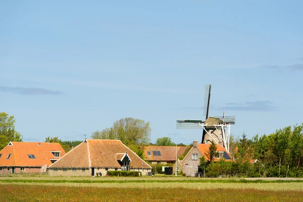 Villaggio olandese a Terschelling — Foto Stock