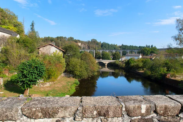 Brug Het Frans Saint Leonard Noblat Haute Vienne — Stockfoto