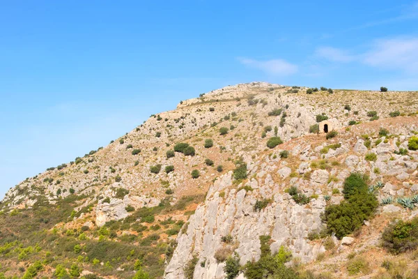 Tájkép Castell Montgri Tetején — Stock Fotó