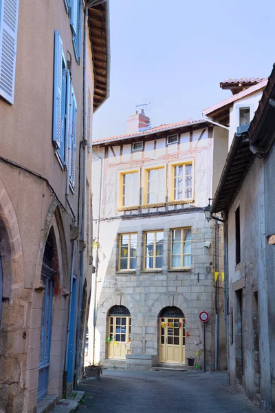 Léonard Noblat Français Avec Des Maisons Typiques — Photo