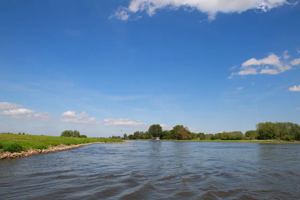 Landscape Dutch River Ijssel — Zdjęcie stockowe