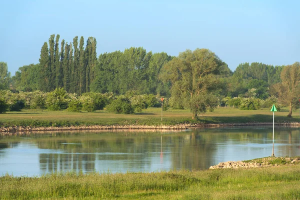 Landscape Dutch River Ijssel — Stockfoto