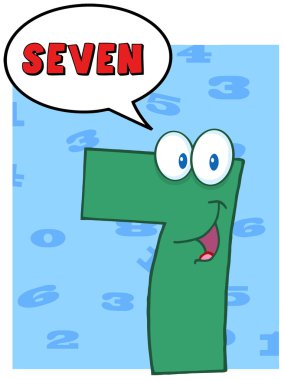 Yedi numara ile konuşma balonu