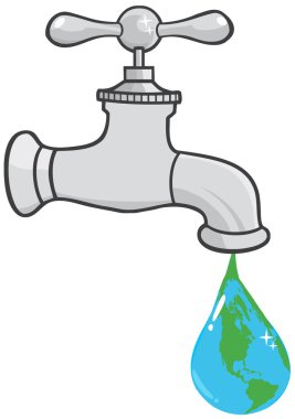 sızdıran musluk earth gezegen damlacık