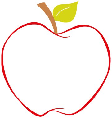 Renkli Anahat ile elma