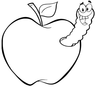 Apple mutlu solucan özetlenen