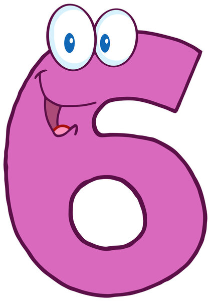 Number Six Cartoon Character