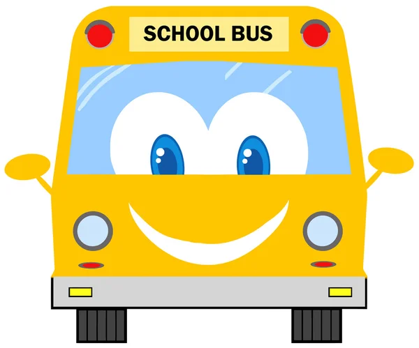 Funny School Bus — Stockfoto