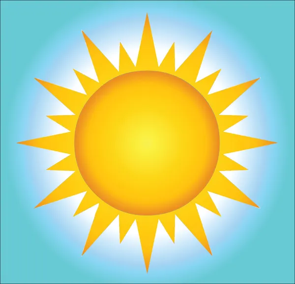 Arka plan ile sıcak güneş — Stok fotoğraf