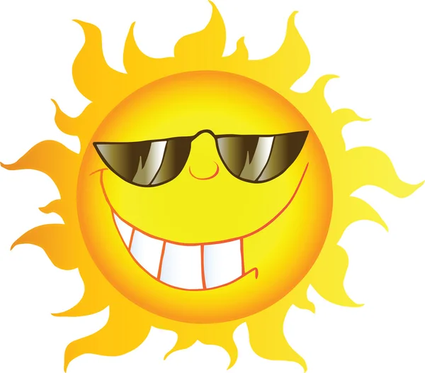 Sun Cartoon Character — Stock Photo, Image