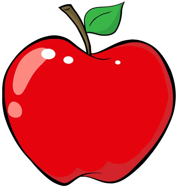 Kreslené jablko stock fotografie, royalty free Kreslené ...