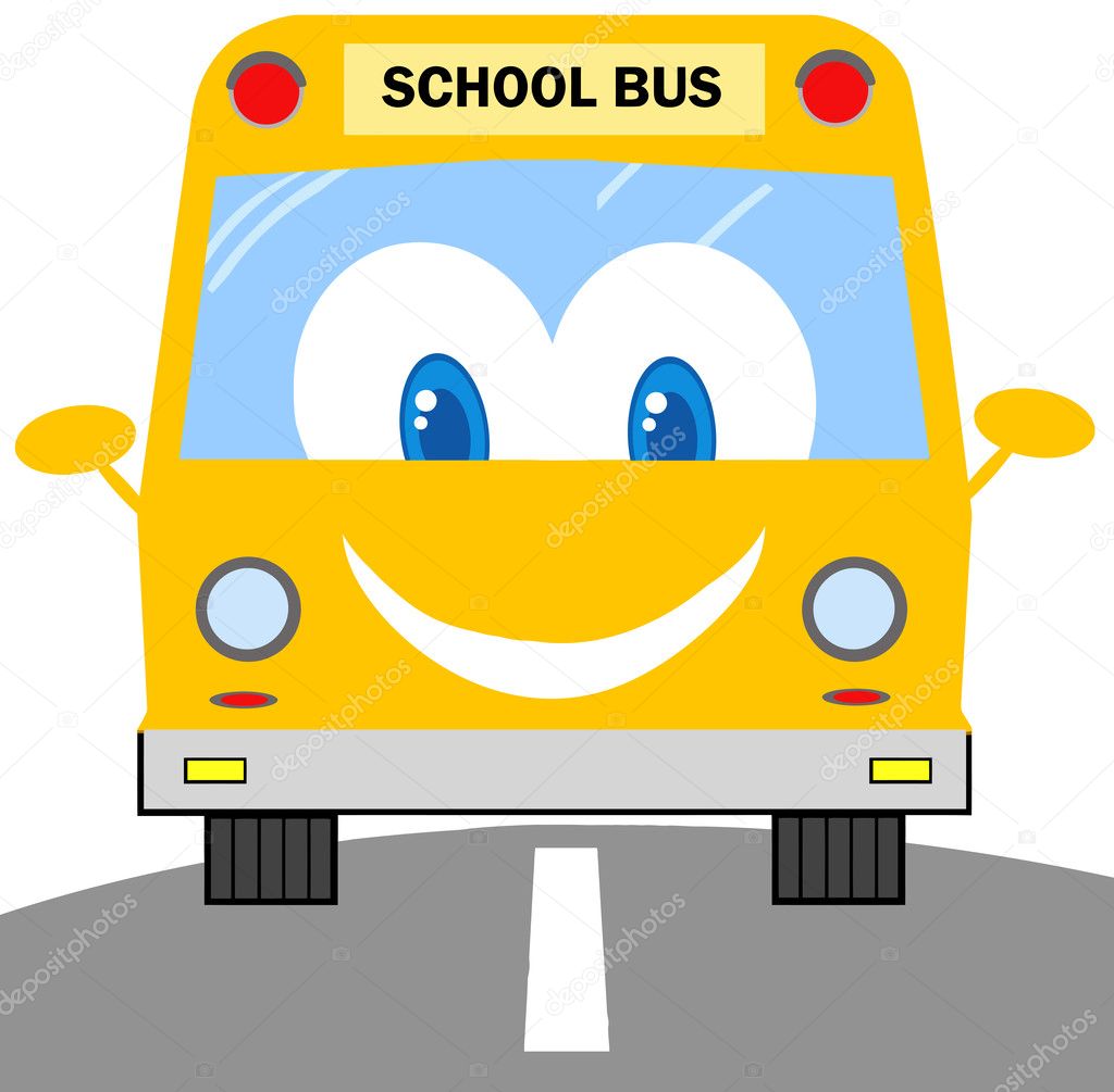 School Bus Cartoon Character Stock Photo by ©HitToon 12492463