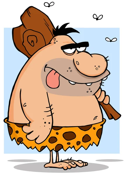 Caveman Cartoon Character — Stock Photo, Image