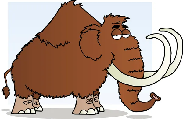 Mammoth Cartoon Mascot Character — Zdjęcie stockowe