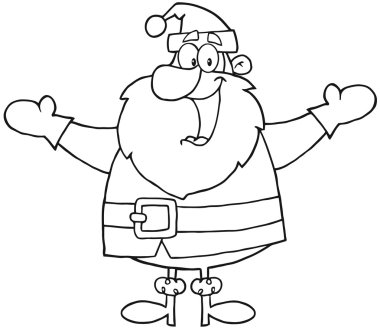 Anahattı hazırlanmış Noel Baba