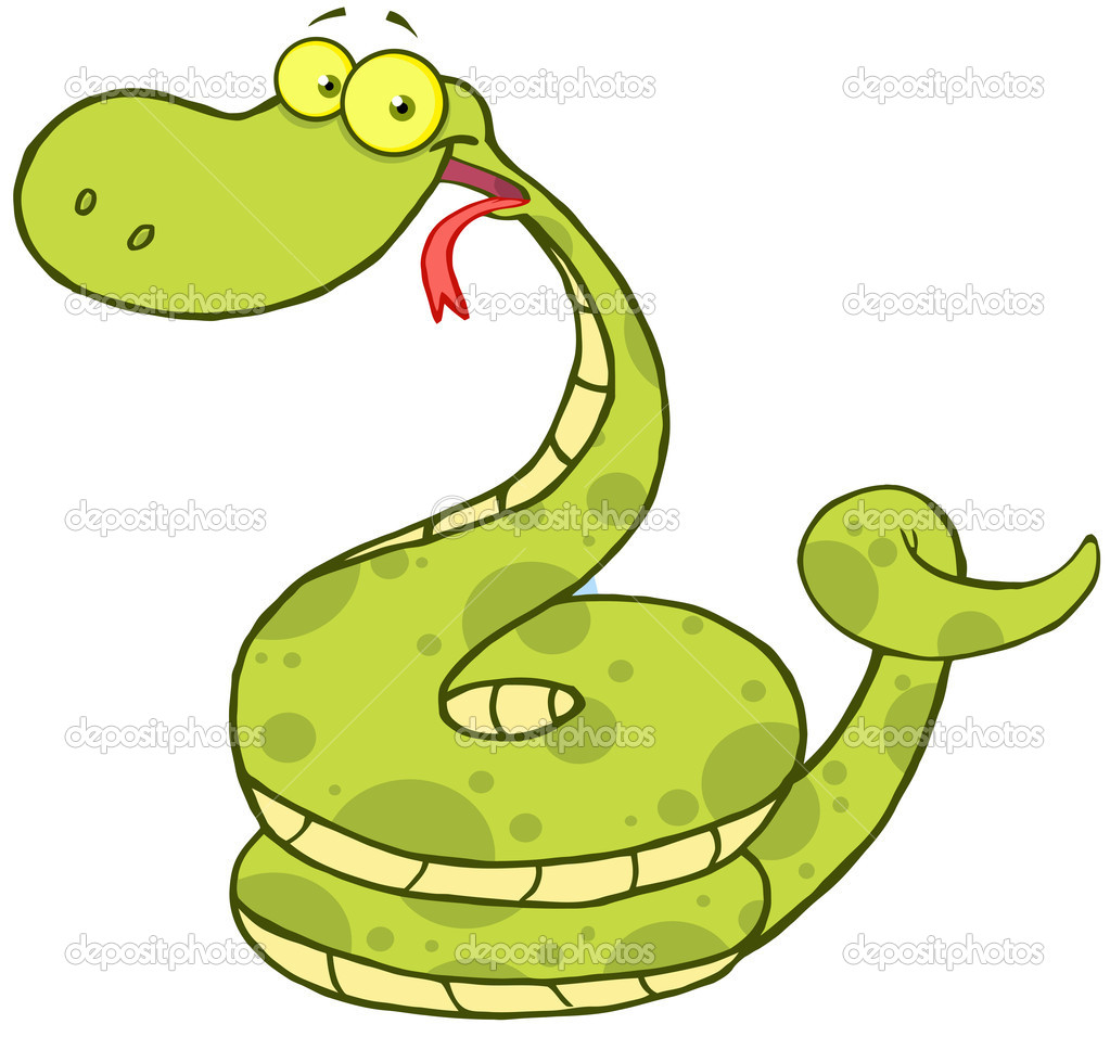 Snake Cartoon Mascot Character