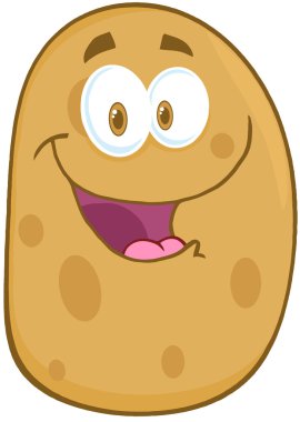 patates çizgi film maskot karakteri