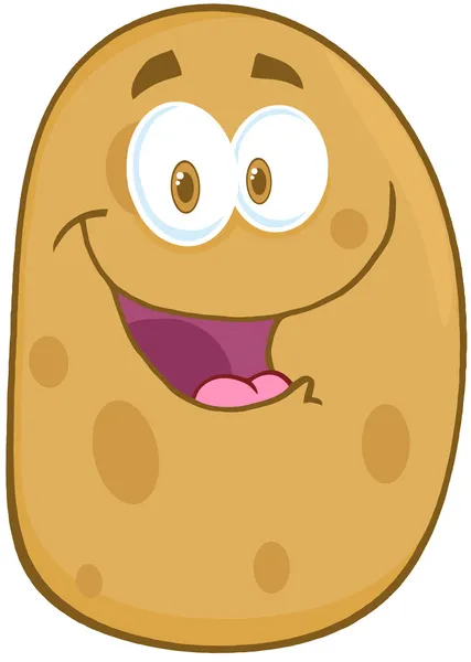 Potatis seriefiguren maskot — Stockfoto