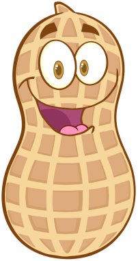 Fıstık çizgi film maskot karakteri