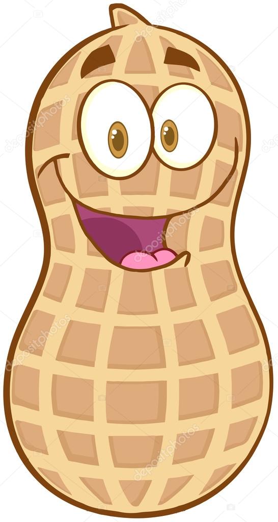 Illustration Of Peanut Cartoon Mascot Character