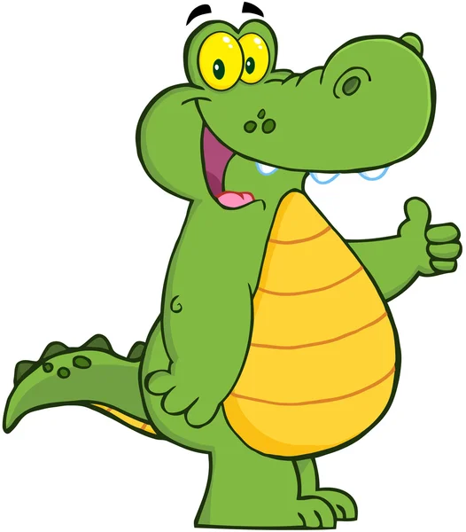 Lächelnder Alligator oder Krokodil — Stockfoto