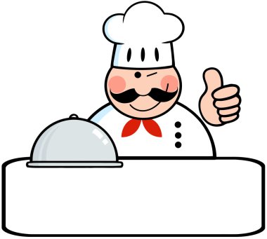 tabağı ile göz kırptı Şef banner