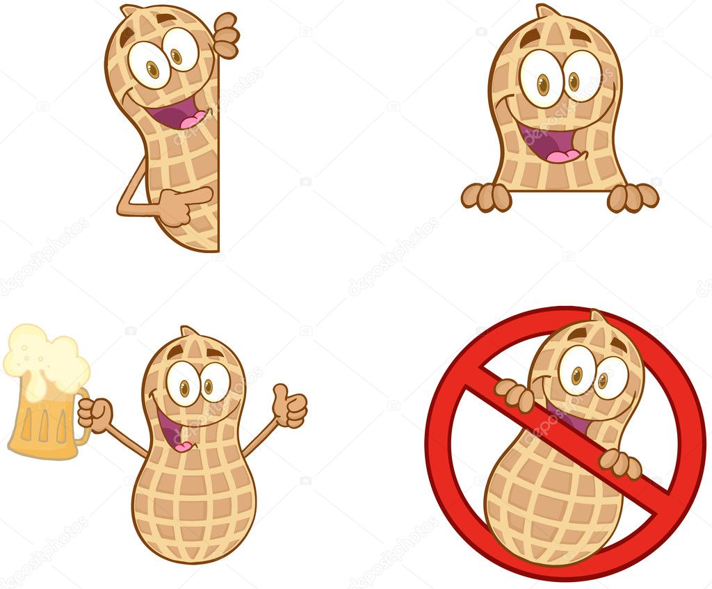 Peanuts Cartoon Mascot Characters Collection