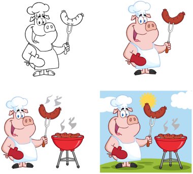 domuz sosisi .erkek Şefle