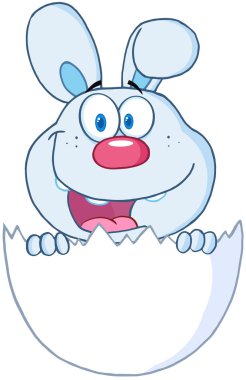 bunny Paskalya yumurta bakmak