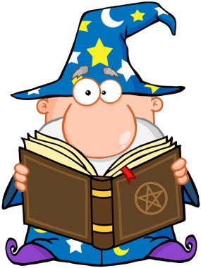 sihirli bir kitap Sihirbazı