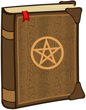 pentagram ile sihirli kitap