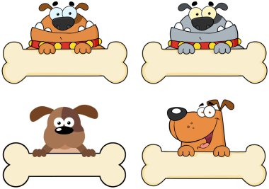çizgi film köpekler üzerinde kemik başlık sayfası