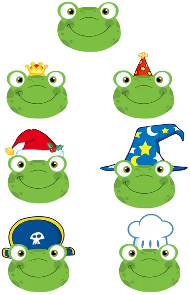 Frog Smiling Heads — Stock Photo, Image