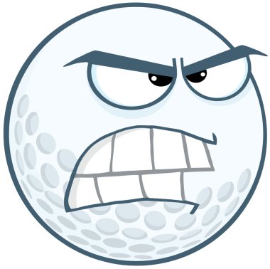 kızgın golf topu çizgi film karakteri