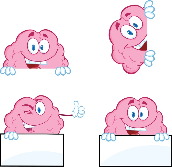 Brain Cartoon Mascot Collection 9 — Stock Photo, Image