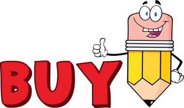 Happy Pencil With Text Buy