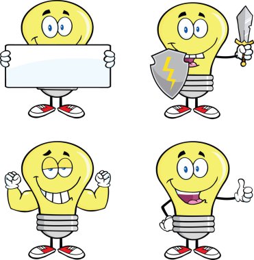 sarı ampul çizgi film karakterleri