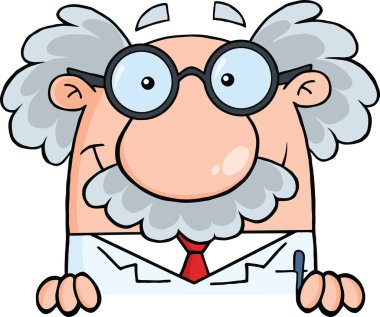 bilim adamı ya da işaret içinde Profesör