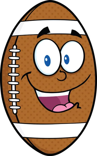 Personagem de desenhos animados de bola de futebol americano — Fotografia de Stock
