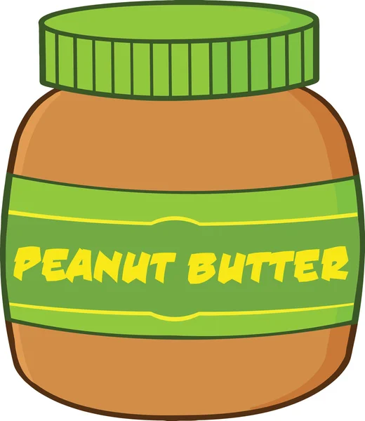 Peanut Butter Jar Illustration — Stock Photo, Image