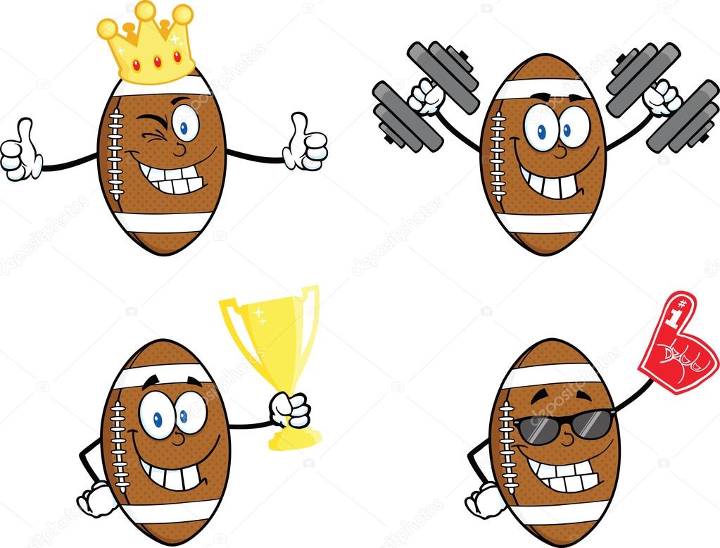 personajes de dibujos animados de pelotas de fútbol ...