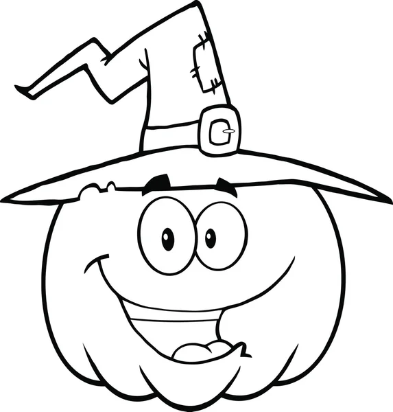 Outlined Halloween Pumpkin — Stock Photo, Image