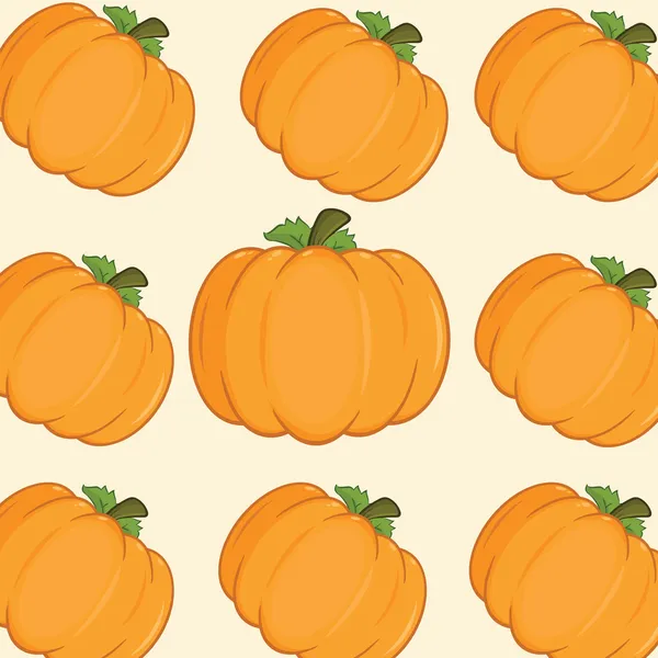 Orange Pumpkins Background Seamless Pattern — Stock Photo, Image