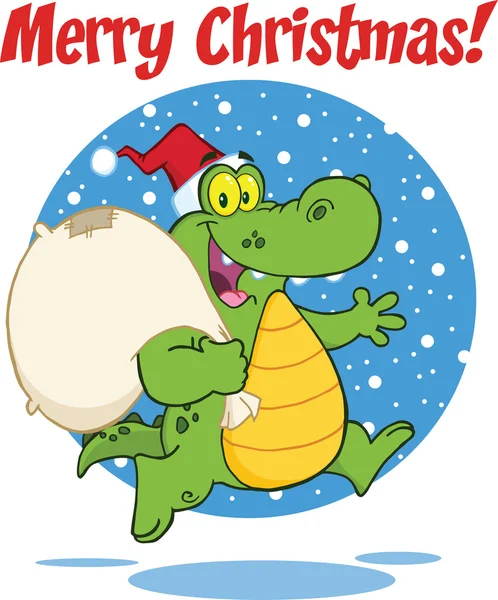 Weihnachtsglücklicher Frosch — Stockfoto © HitToon #8244323