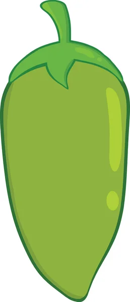 Ilustracja zielona papryka chili — Zdjęcie stockowe