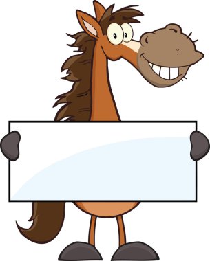 at çizgi film maskot karakteri