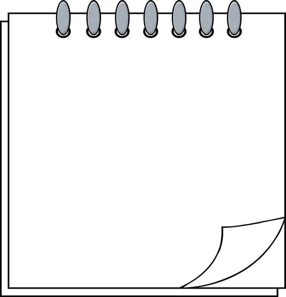 Kalender med papper hörn — Stockfoto