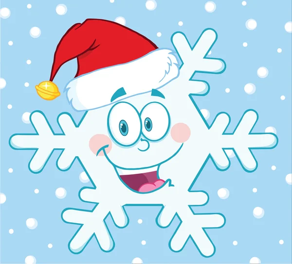 snowflake cartoon mascot character with santa hat stock photo c hittoon 35840645 snowflake cartoon mascot character with santa hat 35840645