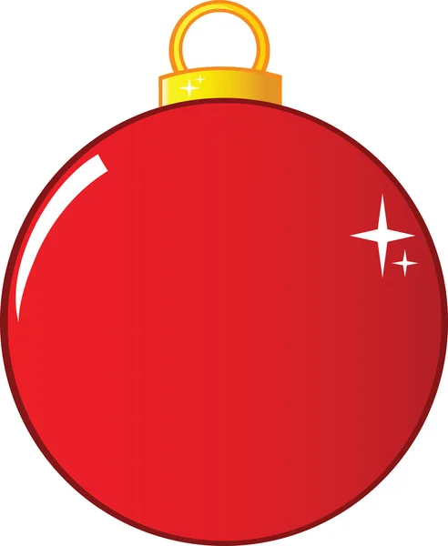 Bola roja de Navidad — Foto de Stock