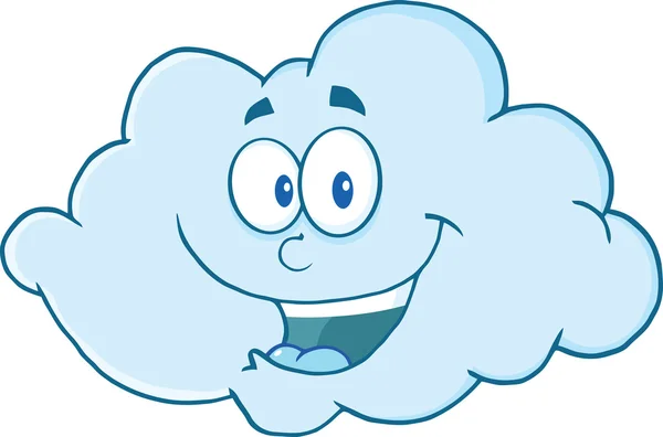 Happy Cloud Cartoon Mascot Character — Stock Photo, Image